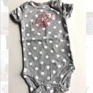 Carters baby girl polka dot LOVE THR LITTLE THINGS
